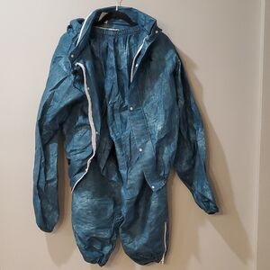 M Teal Frogg Togg Raincoat And  pants
